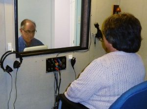 Mike Testing Patient's Hearing
